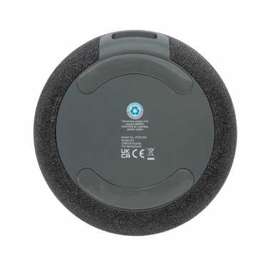 Logo trade corporate gift photo of: RCS Rplastic/PET and bamboo 5W speaker