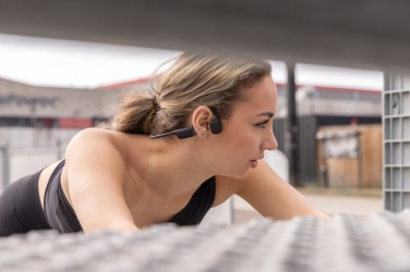 Logo trade corporate gift photo of: Urban Vitamin Glendale RCS rplastic air conductive headphone