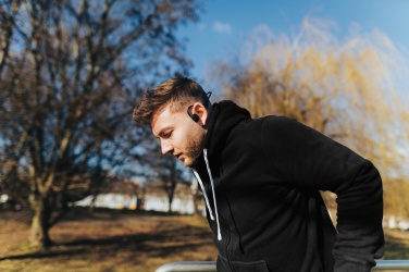 Logo trade promotional product photo of: Urban Vitamin Glendale RCS rplastic air conductive headphone