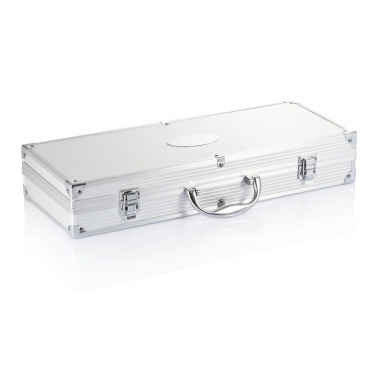 Logo trade advertising products picture of: 12 pcs barbecue set in aluminium box