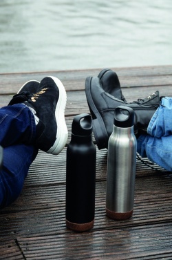 Logo trade promotional merchandise image of: Cork leakproof vacuum flask