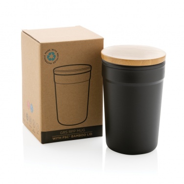 Logotrade business gift image of: GRS certified recycled PP mug with bamboo lid