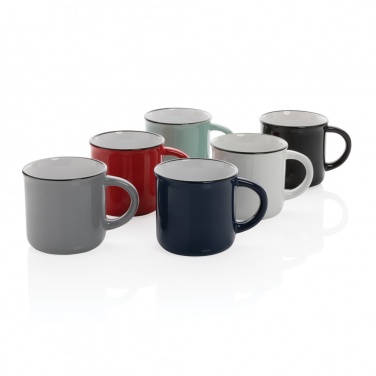 Logo trade promotional giveaways image of: Vintage ceramic mug 280ml