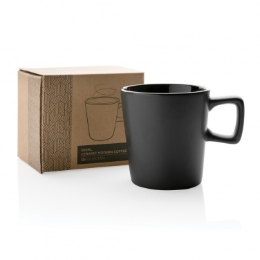 Logotrade business gift image of: Ceramic modern coffee mug 300ml