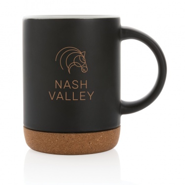 Logo trade promotional gifts image of: Ceramic mug with cork base 280ml