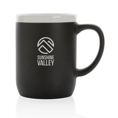 Logo trade promotional products image of: Ceramic mug with white rim 300ml
