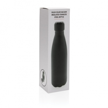 Logo trade promotional giveaways picture of: Solid colour vacuum stainless steel bottle 500 ml