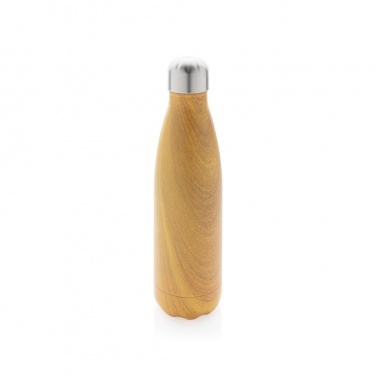 Logotrade promotional items photo of: Vacuum insulated stainless steel bottle with wood print