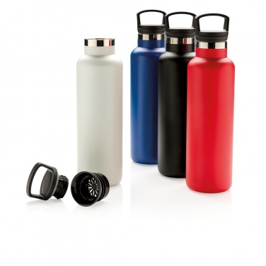 Logo trade advertising products picture of: Vacuum insulated leak proof standard mouth bottle