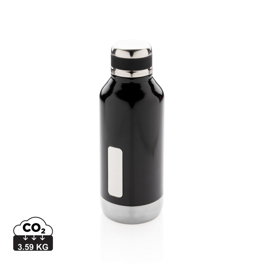 Logotrade promotional merchandise picture of: Leak proof vacuum bottle with logo plate