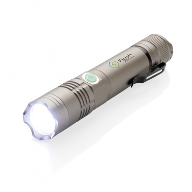 Logo trade advertising products picture of: Rechargeable 3W flashlight