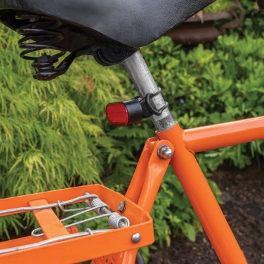 Logo trade promotional item photo of: Lumino RCS recycled plastic USB re-chargeable bike light set