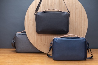 Logo trade promotional giveaways picture of: Impact AWARE™ 300D two tone deluxe 15.6" laptop bag