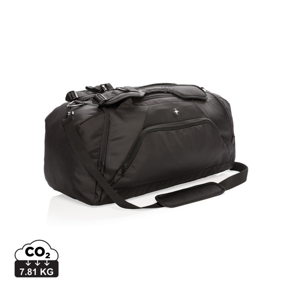 Logotrade business gift image of: Swiss Peak RFID sports duffel & backpack