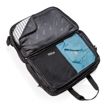 Logo trade promotional giveaways image of: Swiss Peak RFID duffle with suitcase opening