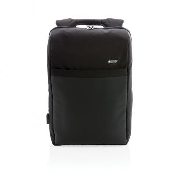 Logotrade promotional giveaway picture of: Swiss Peak 15" anti-theft RFID & USB backpack PVC free
