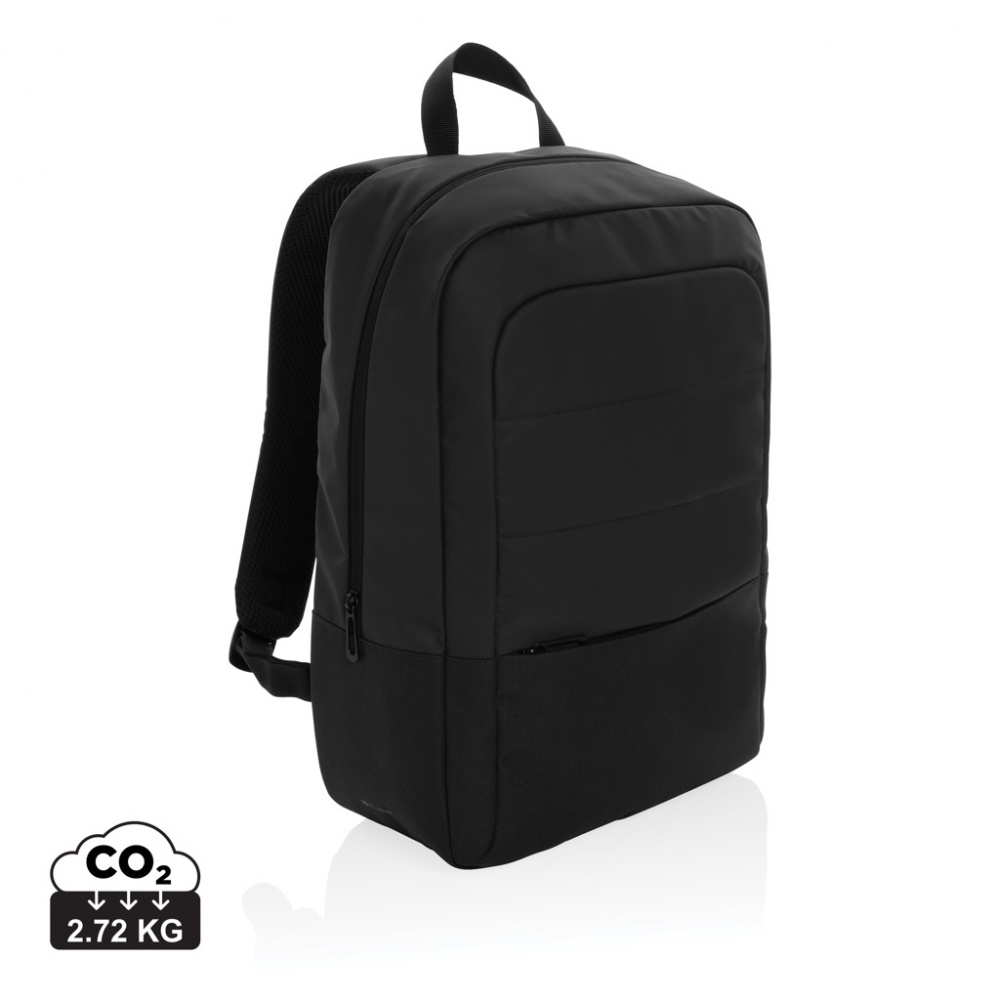 Logo trade corporate gifts image of: Armond AWARE™ RPET 15.6 inch standard laptop backpack