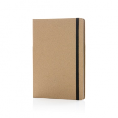 Logo trade business gifts image of: A5 kraft notebook