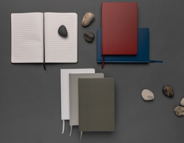 Logo trade promotional merchandise picture of: A5 Impact stone paper hardcover notebook
