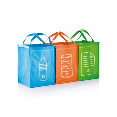 Logo trade promotional merchandise picture of: 3pcs recycle waste bags