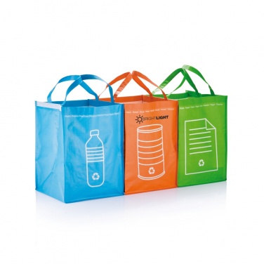 Logo trade business gifts image of: 3pcs recycle waste bags