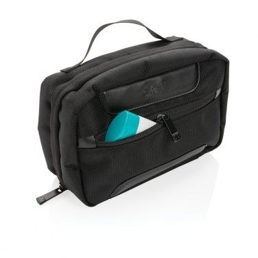 Logotrade promotional gift image of: Swiss Peak AWARE™ RPET Voyager toiletry bag