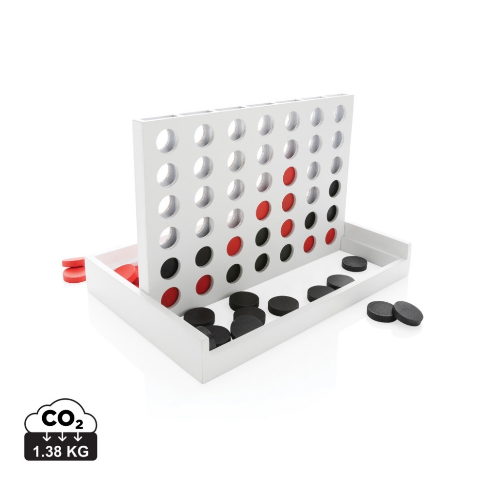 Logotrade advertising product image of: Connect four wooden game