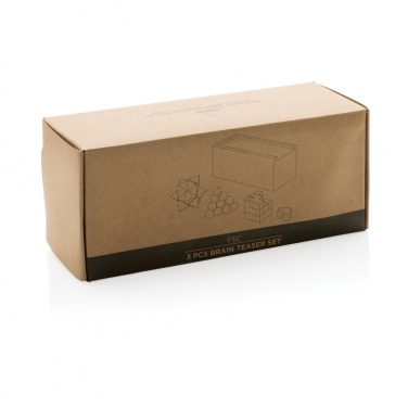 Logo trade promotional product photo of: 3 pcs brain teaser set