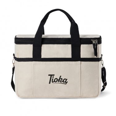 Logo trade promotional giveaway photo of: VINGA Volonne AWARE™ recycled canvas cooler basket