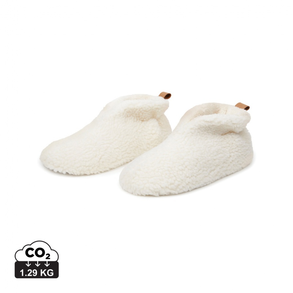 Logo trade promotional merchandise photo of: VINGA Santos RCS recycled pet cosy slippers
