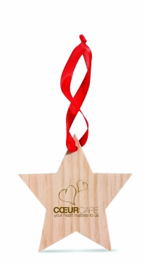 Logo trade promotional giveaway photo of: Star shaped hanger
