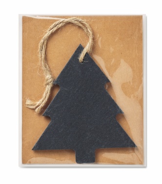 Logotrade promotional merchandise photo of: Slate xmas hanger tree