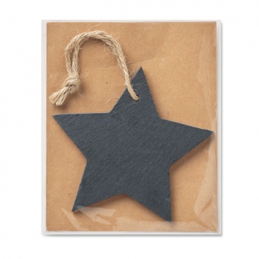 Logotrade promotional gift picture of: Slate xmas hanger star