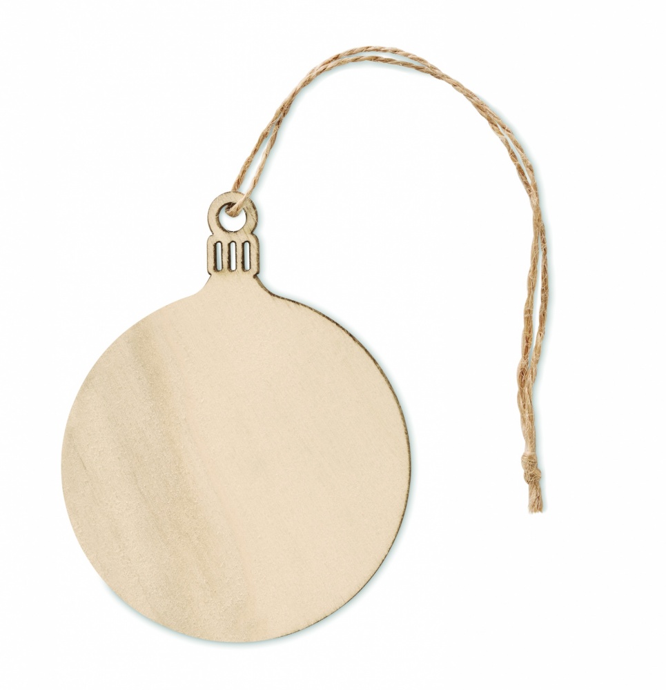 Logotrade promotional items photo of: Wooden Tree bauble hanger