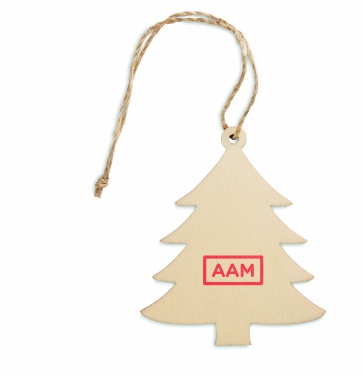 Logotrade promotional gift picture of: Wooden Tree shaped hanger