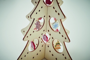 Logo trade corporate gifts image of: Wooden Xmas tree decoration