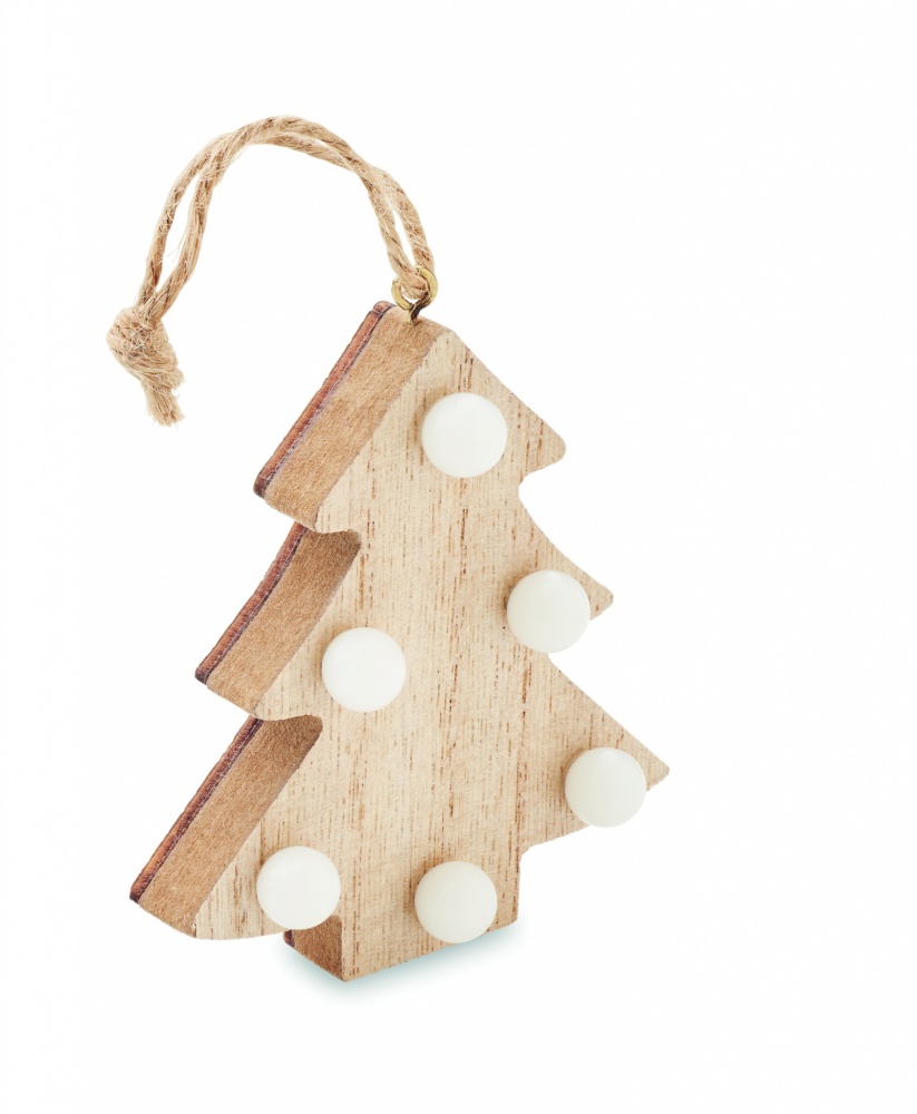 Logotrade promotional item picture of: Wooden weed tree with lights