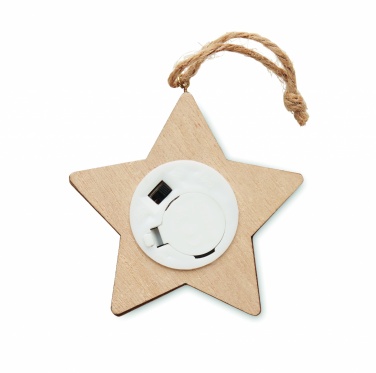 Logotrade promotional gifts photo of: Wooden weed star with lights
