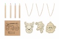Drawing wooden ornaments set, Wood