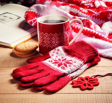 Logotrade promotional merchandise image of: Winter gift mug and gloves set