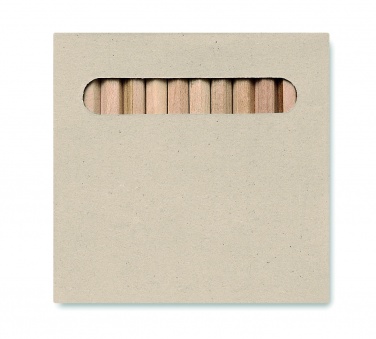 Logo trade business gift photo of: 12 coloured pencils set