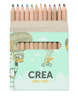 Logo trade advertising products picture of: 12 coloured pencils set