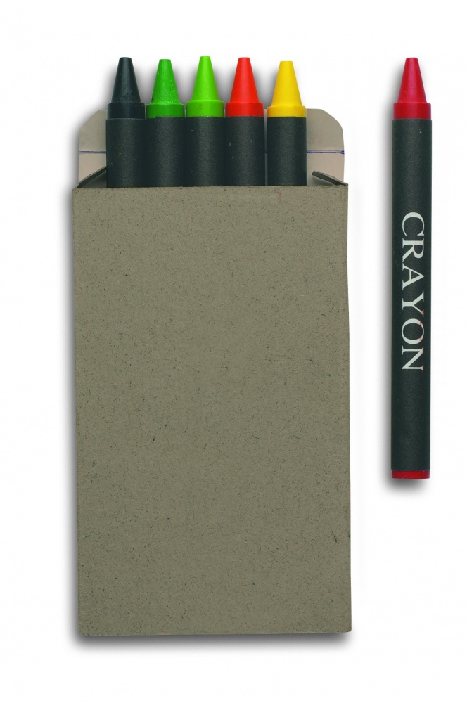 Logotrade promotional item picture of: Carton of 6 wax crayons
