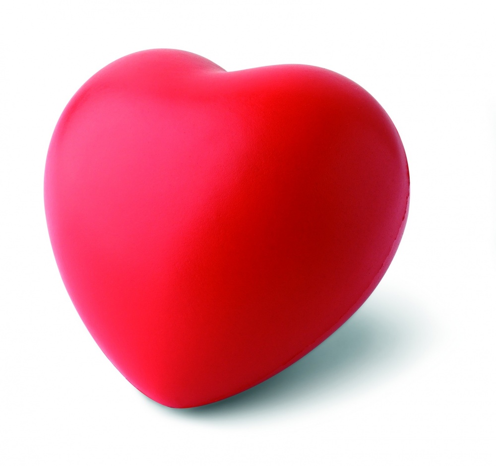 Logo trade promotional merchandise image of: Anti-stress heart PU material