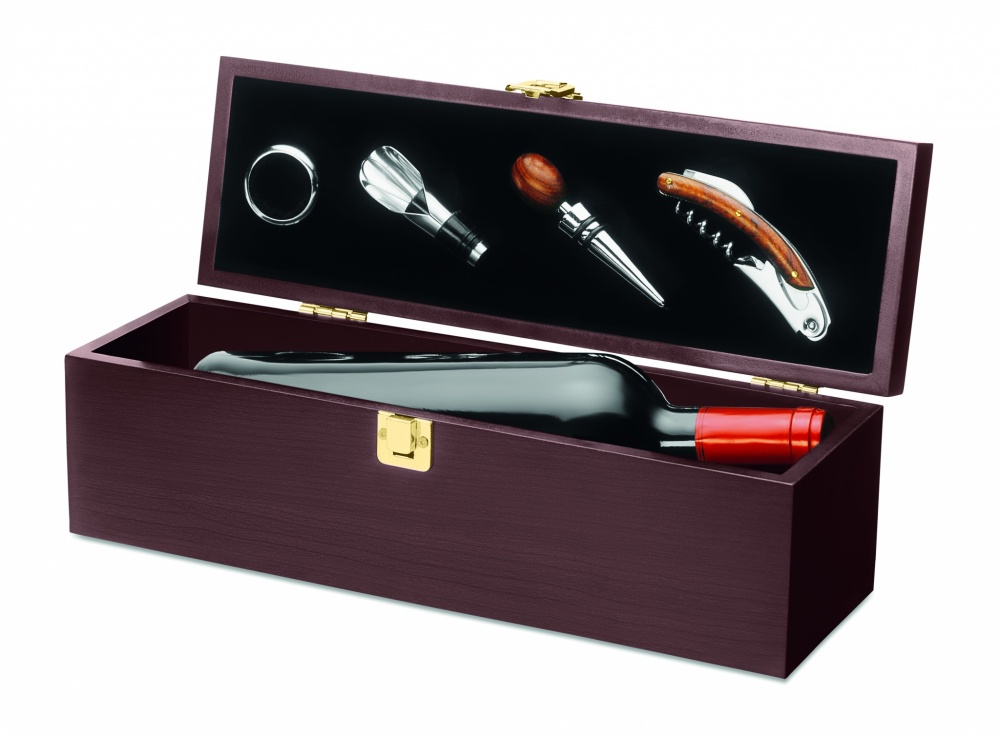 Logotrade corporate gift image of: Wine set in wine box