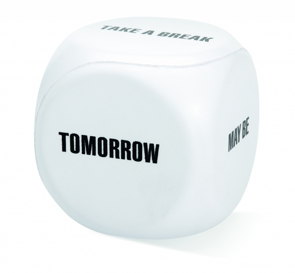 Logo trade corporate gifts image of: Anti-stress decision dice