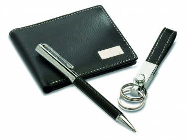 Logotrade promotional merchandise picture of: Ball pen key ring and wallet Lappeenranta