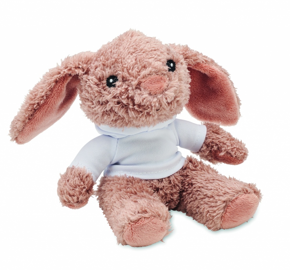 Logotrade promotional gift image of: Bunny plush wearing a hoodie