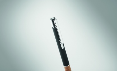 Logo trade promotional items picture of: Ballpoint pen made of aluminum with a cork grip