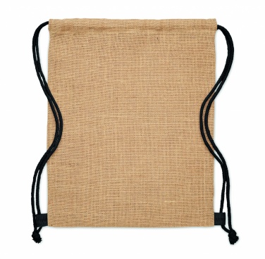Logo trade promotional giveaway photo of: Jute drawstring bag
